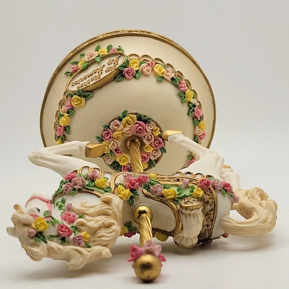 San Francisco Music Box Co Carousel Horse "My Mother My Memories" Musical - Picture 9 of 11
